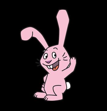 Der rosa Hase